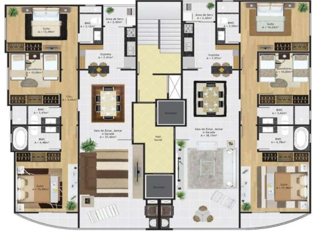 Apartamento à venda com 3 quartos, 115m² - Foto 7