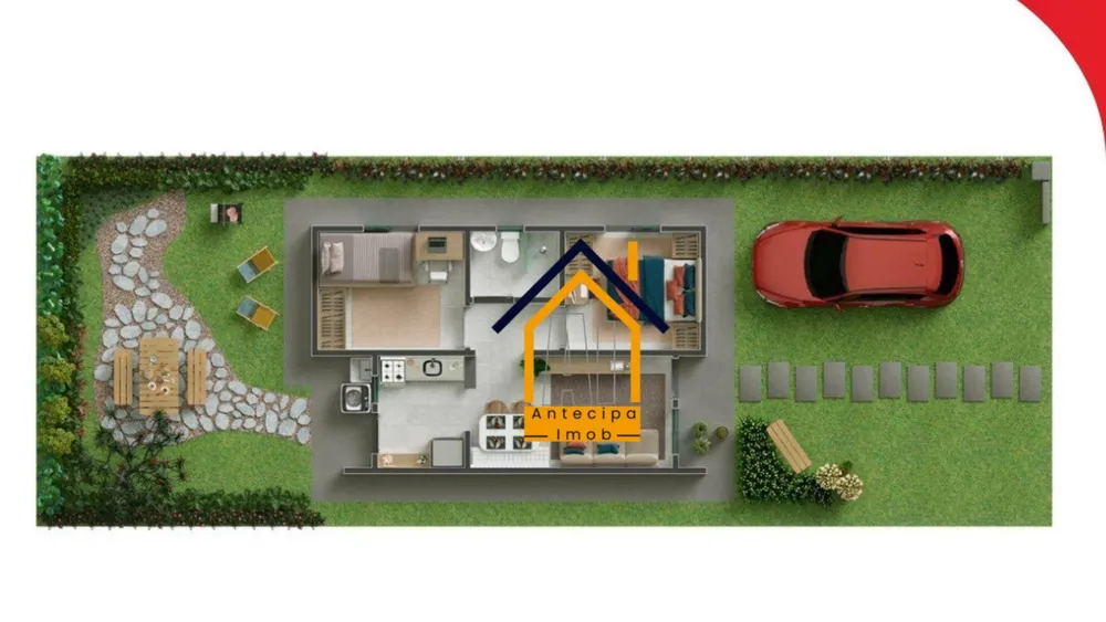 Casa, 2 quartos, 38 m² - Foto 3