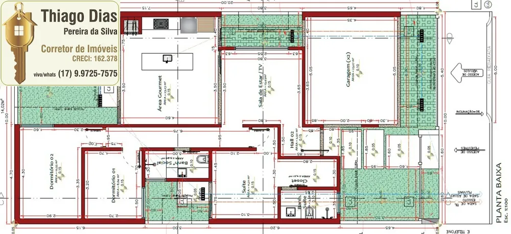 Casa, 3 quartos, 136 m² - Foto 2