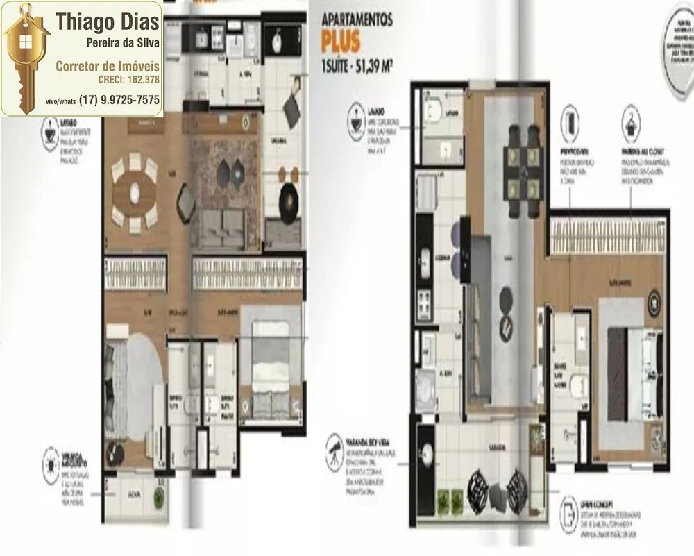 Apartamento, 1 quarto, 51 m² - Foto 11