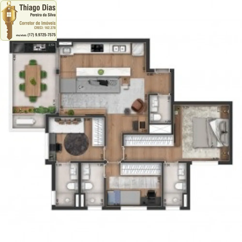 Apartamento, 3 quartos, 95 m² - Foto 7