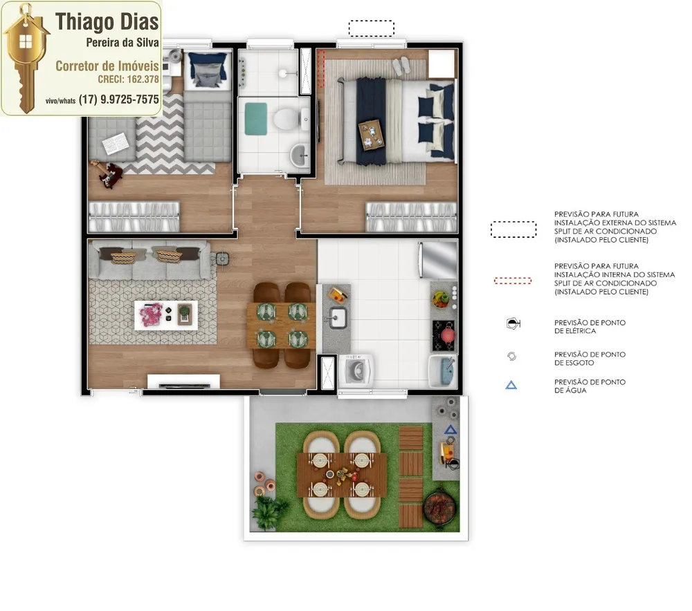 Apartamento, 2 quartos, 40 m² - Foto 3