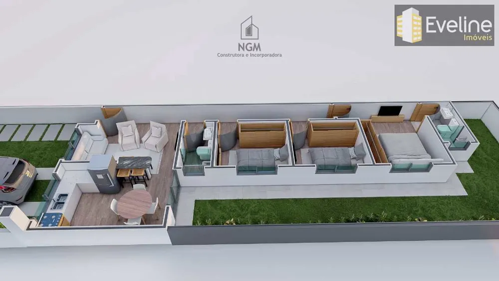 Casa, 3 quartos, 80 m² - Foto 8