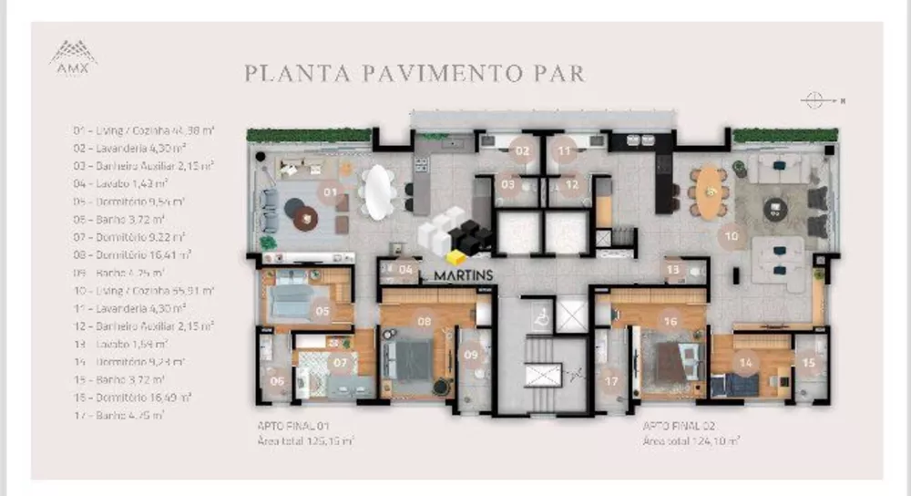 Apartamento, 3 quartos, 124 m² - Foto 16