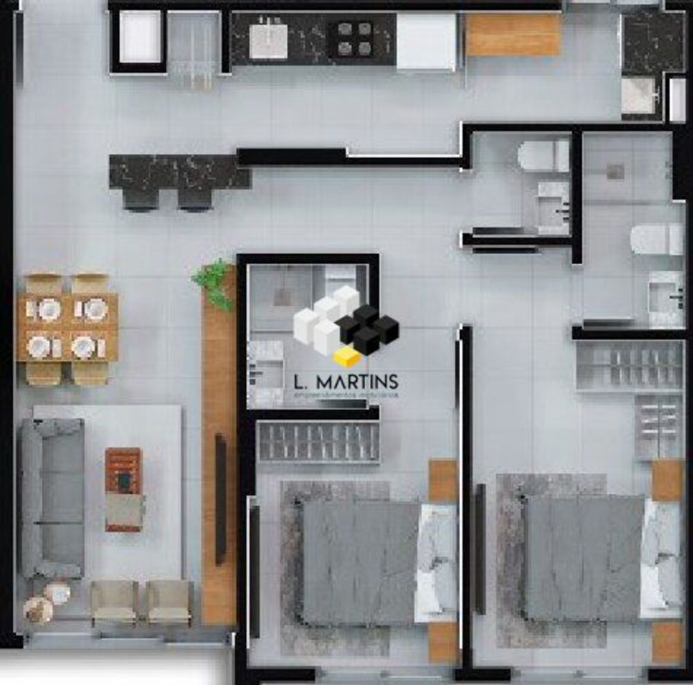 Apartamento à venda com 2 quartos, 62m² - Foto 5