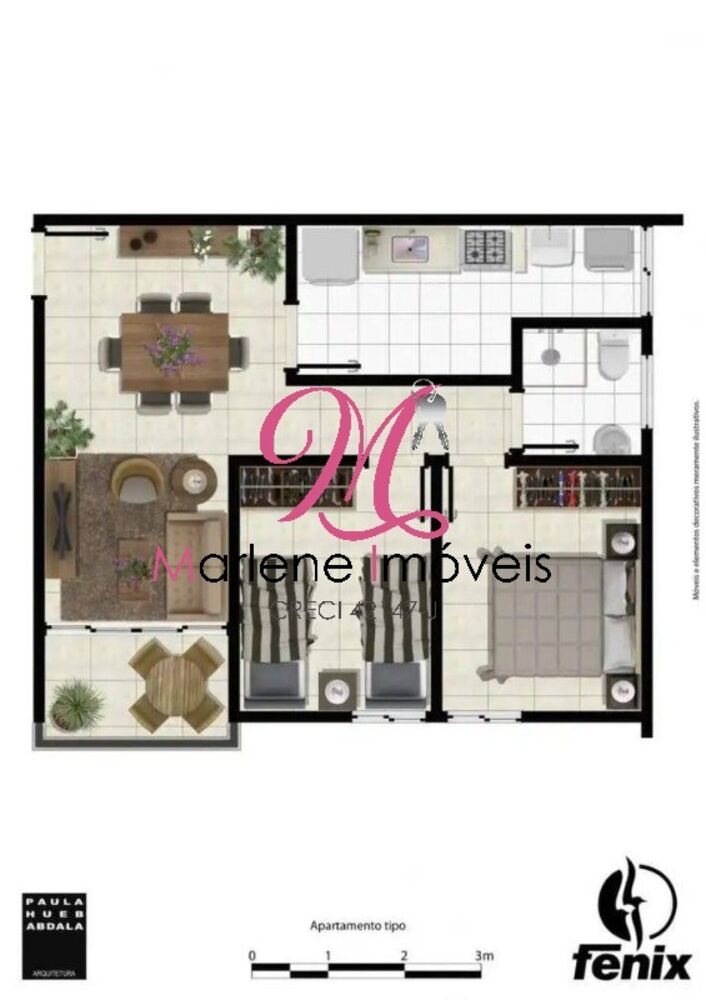 Apartamento à venda com 2 quartos, 59m² - Foto 1