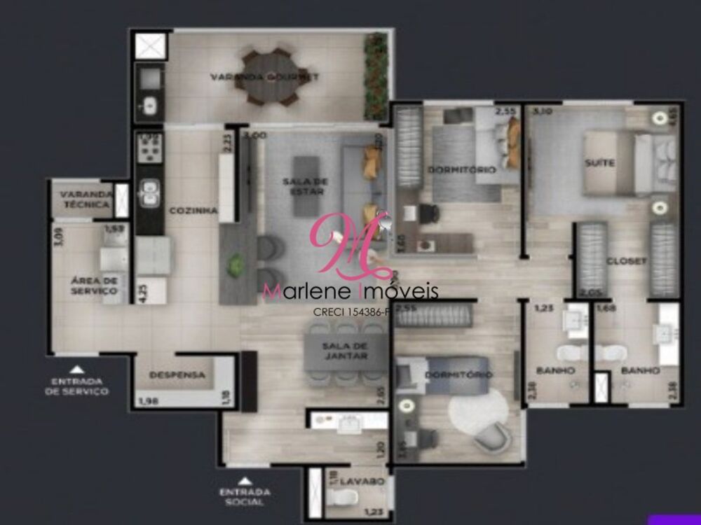 Apartamento, 3 quartos, 1 m² - Foto 5