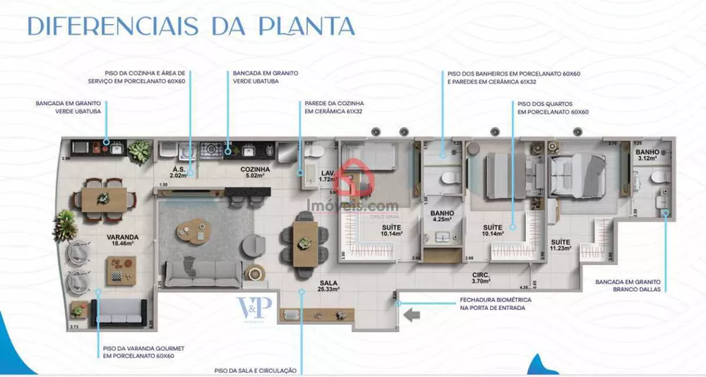 Apartamento, 3 quartos, 98 m² - Foto 5