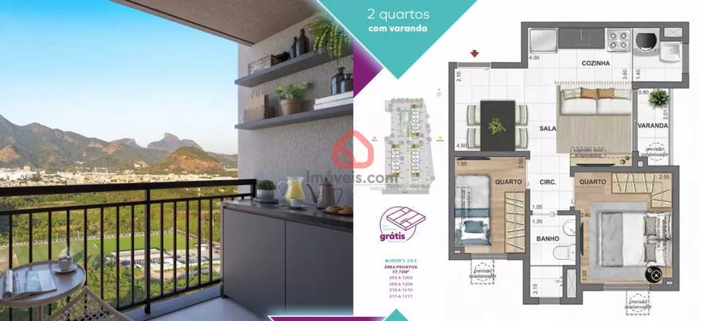 Apartamento, 2 quartos, 36 m² - Foto 5