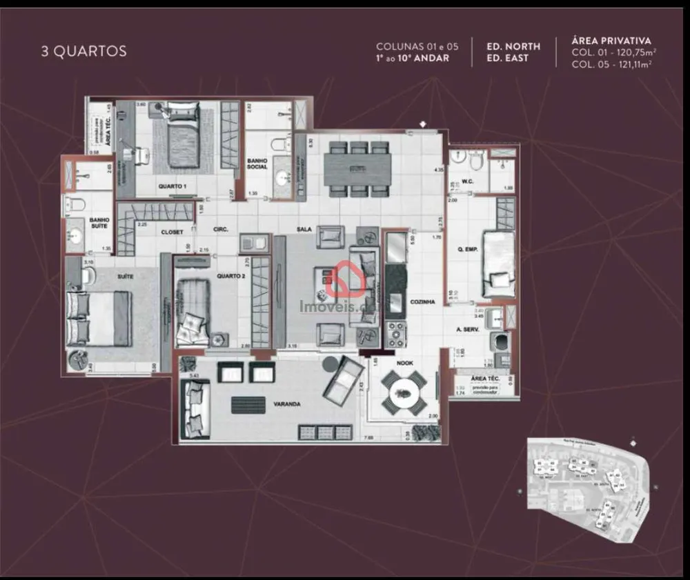 Apartamento, 3 quartos, 120 m² - Foto 30