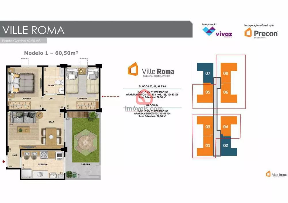 Apartamento, 2 quartos, 62 m² - Foto 3