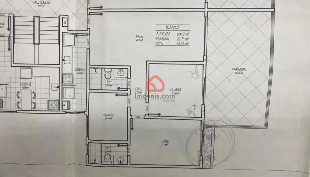 Apartamento, 3 quartos, 92 m² - Foto 2