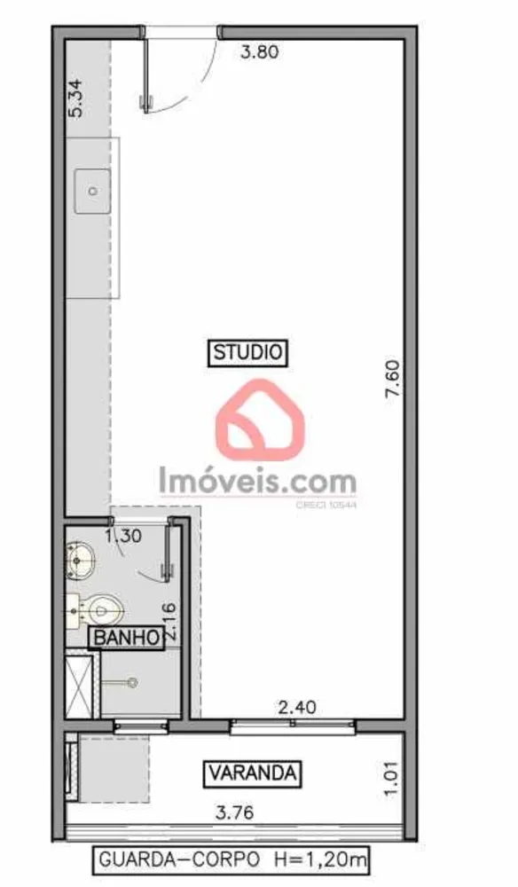 Loft, 32 m² - Foto 8