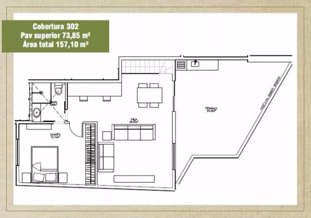 Cobertura à venda com 3 quartos, 157m² - Foto 3