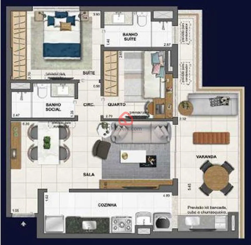 Apartamento, 2 quartos, 76 m² - Foto 9