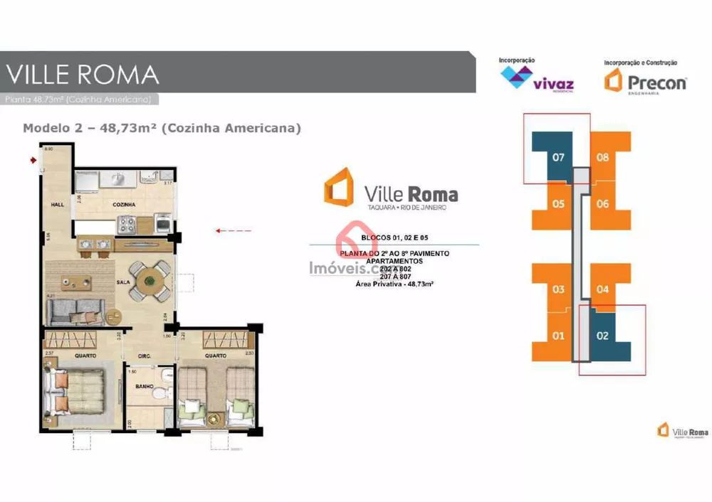 Apartamento, 2 quartos, 46 m² - Foto 8