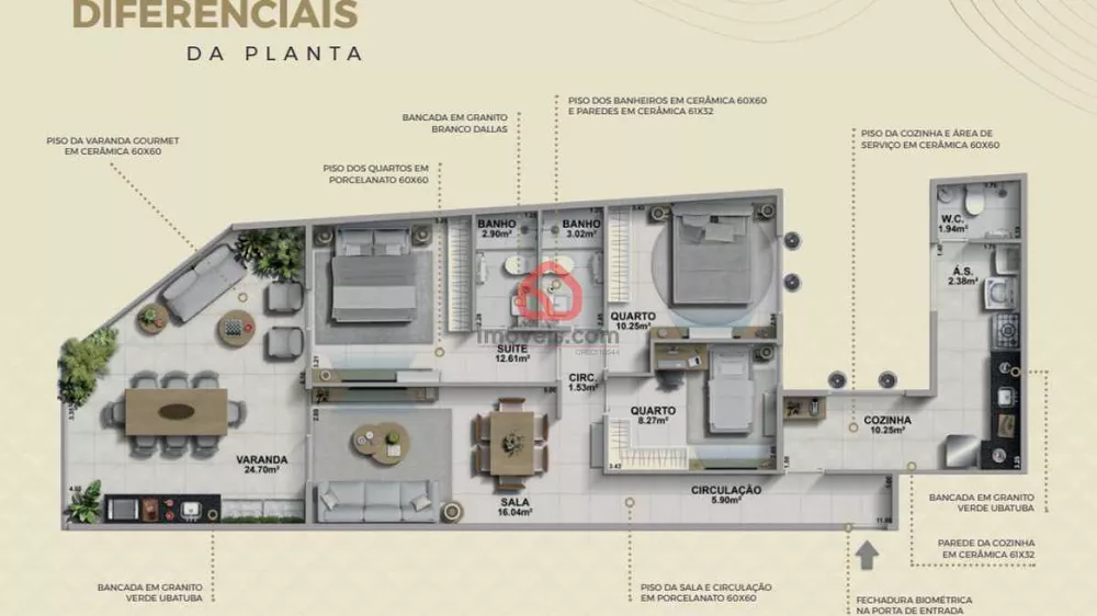 Apartamento, 3 quartos, 132 m² - Foto 1