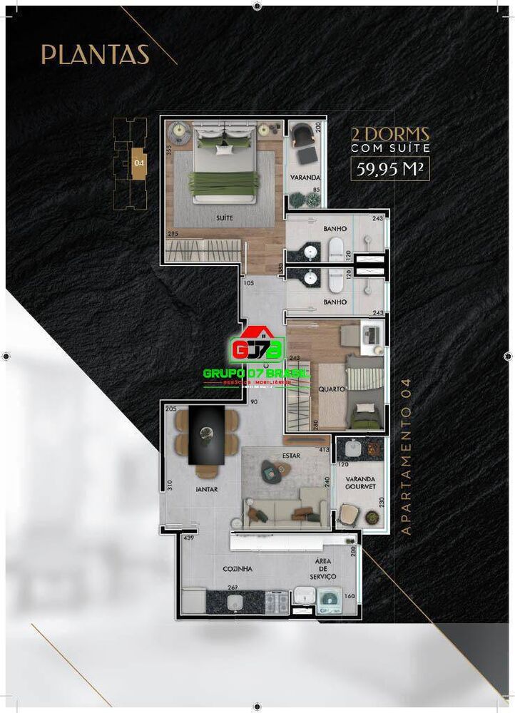 Apartamento, 2 quartos, 57 m² - Foto 5