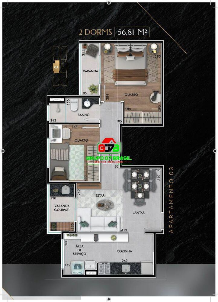 Apartamento, 2 quartos, 57 m² - Foto 6