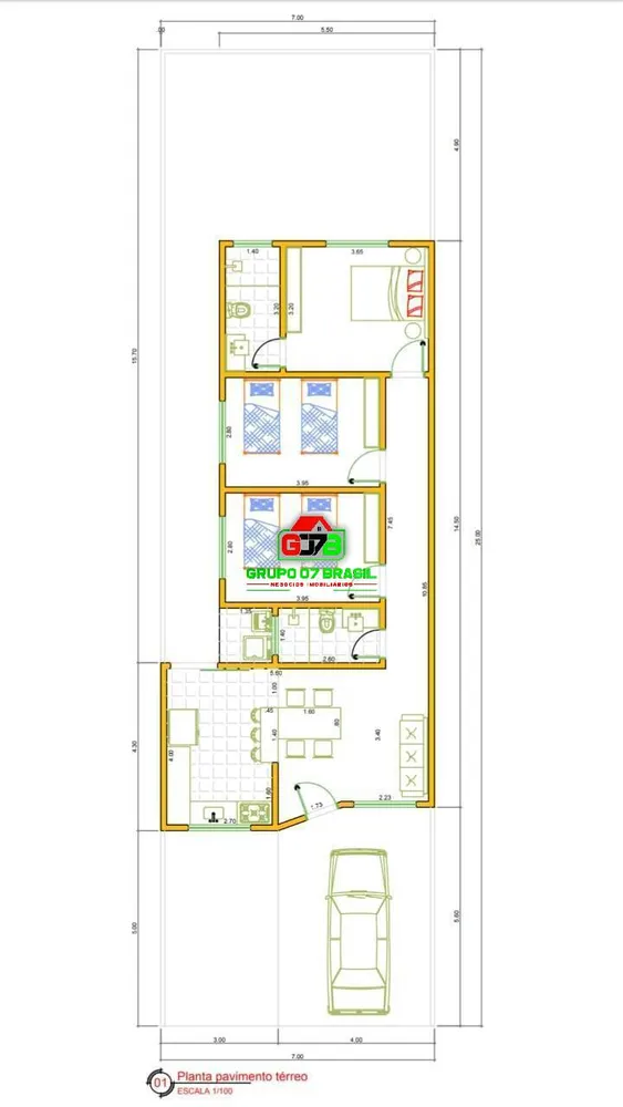 Casa, 3 quartos, 88 m² - Foto 6