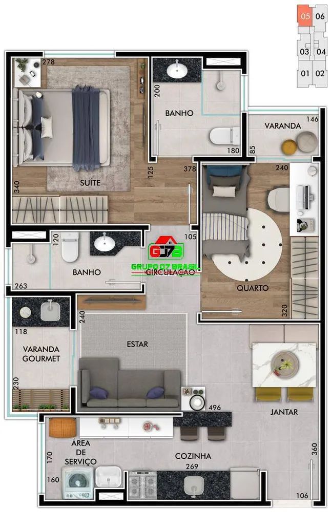 Apartamento, 2 quartos, 57 m² - Foto 4