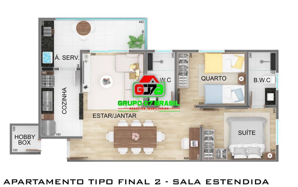 Apartamento à venda com 2 quartos, 64m² - Foto 19