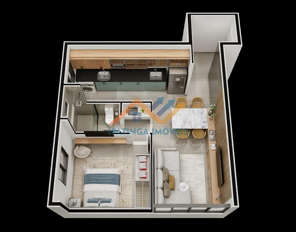 Kitnet-Studio, 40 m² - Foto 5