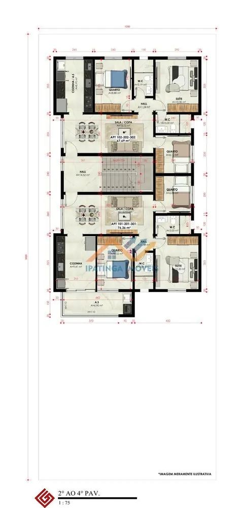 Apartamento, 3 quartos, 67 m² - Foto 12