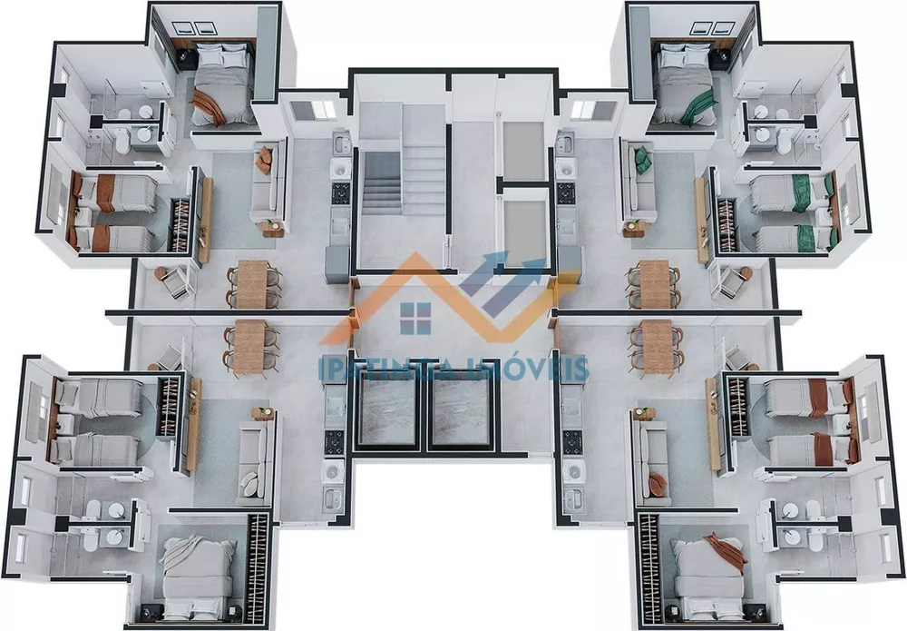 Apartamento, 2 quartos, 56 m² - Foto 1