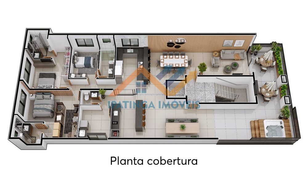 Cobertura à venda com 3 quartos, 200m² - Foto 3