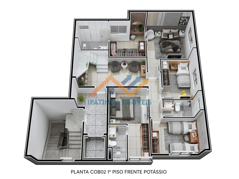 Cobertura, 4 quartos, 206 m² - Foto 19