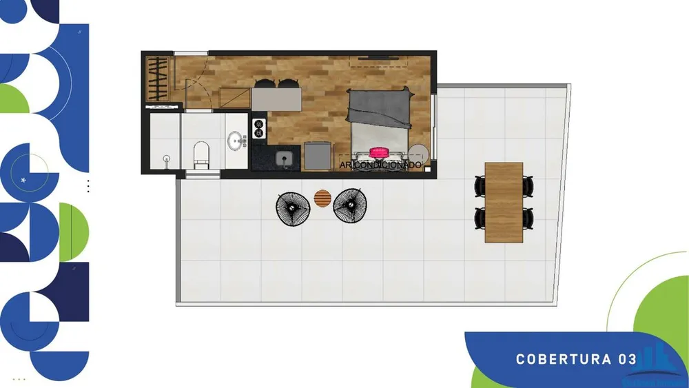 Flat/Apart Hotel, 1 quarto, 55 m² - Foto 27