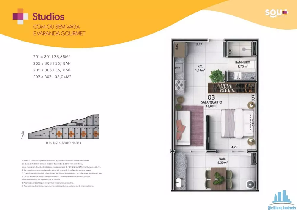 Apartamento, 1 quarto, 35 m² - Foto 40