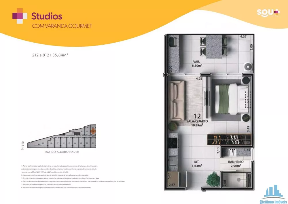 Apartamento, 1 quarto, 35 m² - Foto 45