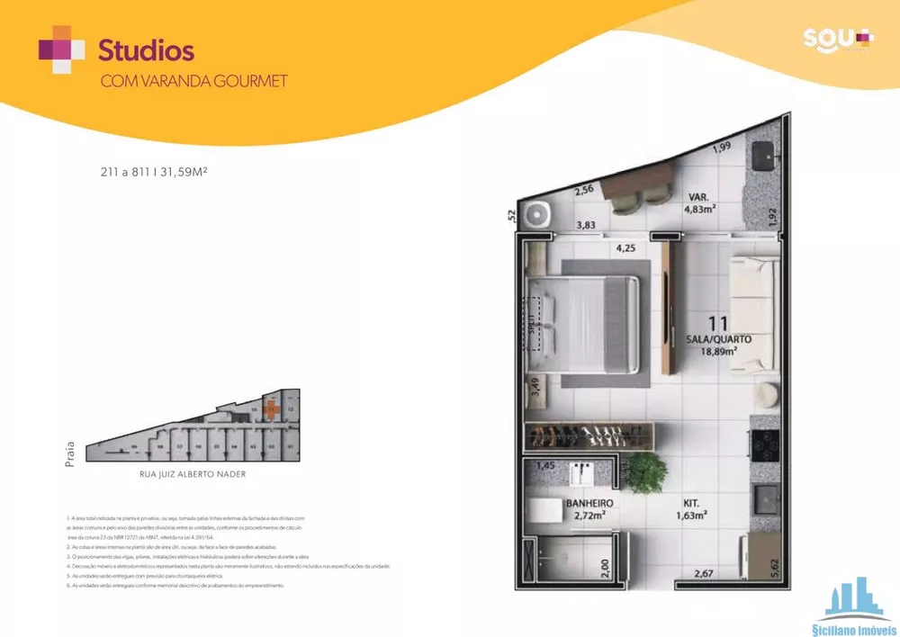 Apartamento, 1 quarto, 35 m² - Foto 44