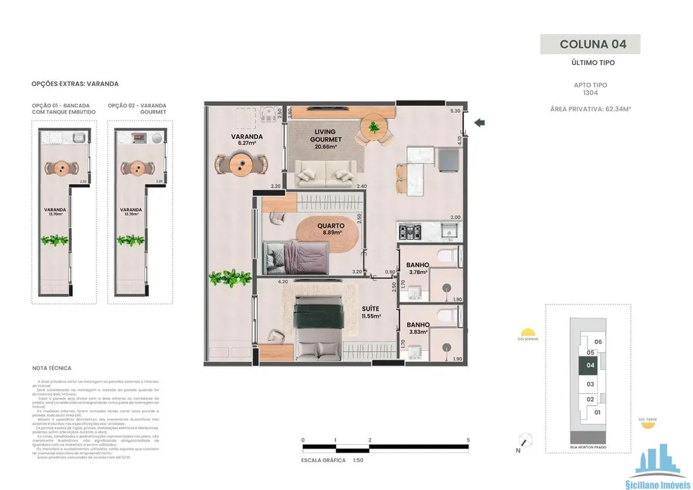 Apartamento, 2 quartos, 50 m² - Foto 9