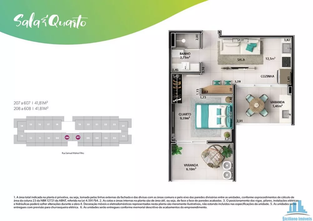 Flat/Apart Hotel, 1 quarto, 48 m² - Foto 60