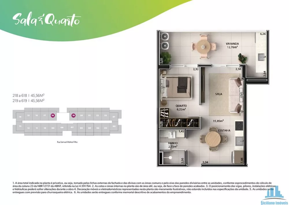 Flat/Apart Hotel, 1 quarto, 48 m² - Foto 61