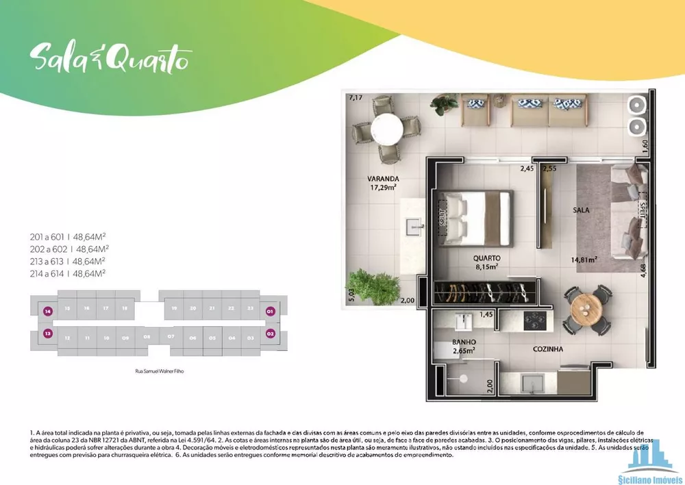 Flat/Apart Hotel, 1 quarto, 48 m² - Foto 57