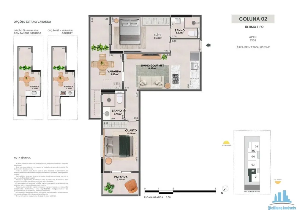 Apartamento, 2 quartos, 50 m² - Foto 14