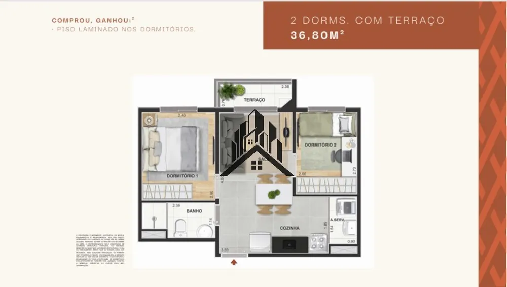 Apartamento, 2 quartos, 32 m² - Foto 7