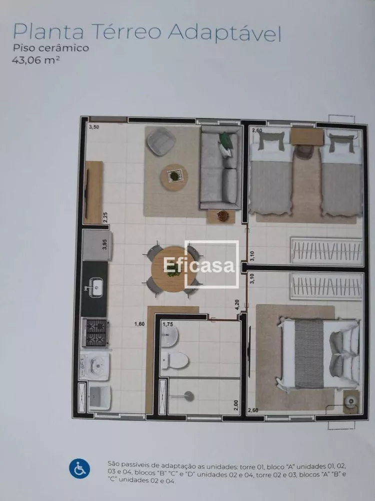 Apartamento, 2 quartos, 43 m² - Foto 7