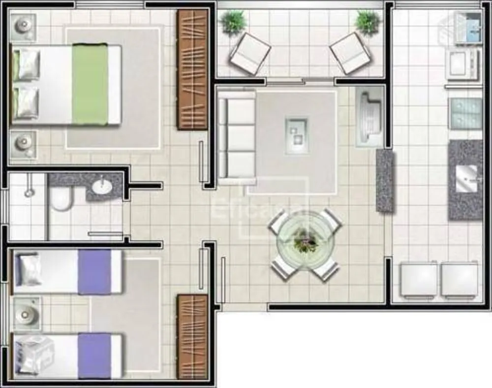 Apartamento, 2 quartos, 55 m² - Foto 8