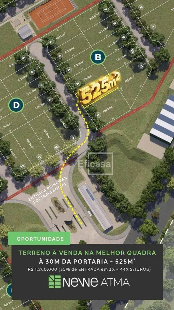 Loteamento e Condomínio, 525 m² - Foto 1