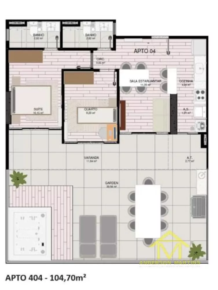 Apartamento, 2 quartos, 62 m² - Foto 2