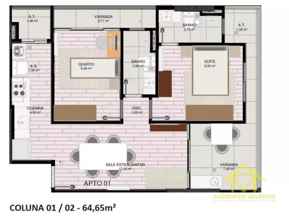 Apartamento, 2 quartos, 62 m² - Foto 4