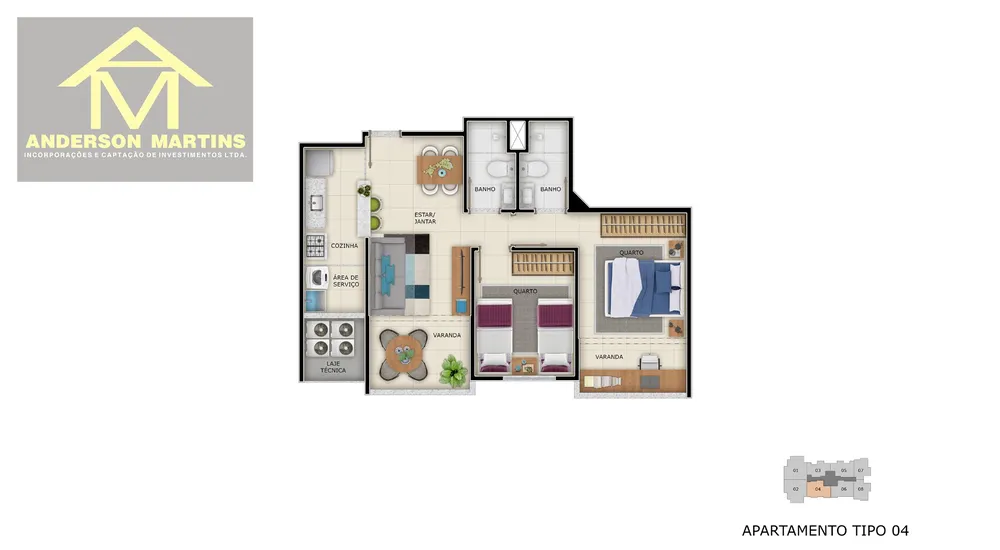 Apartamento, 2 quartos, 51 m² - Foto 5