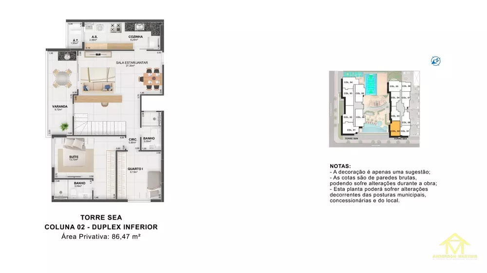Apartamento, 3 quartos, 96 m² - Foto 1