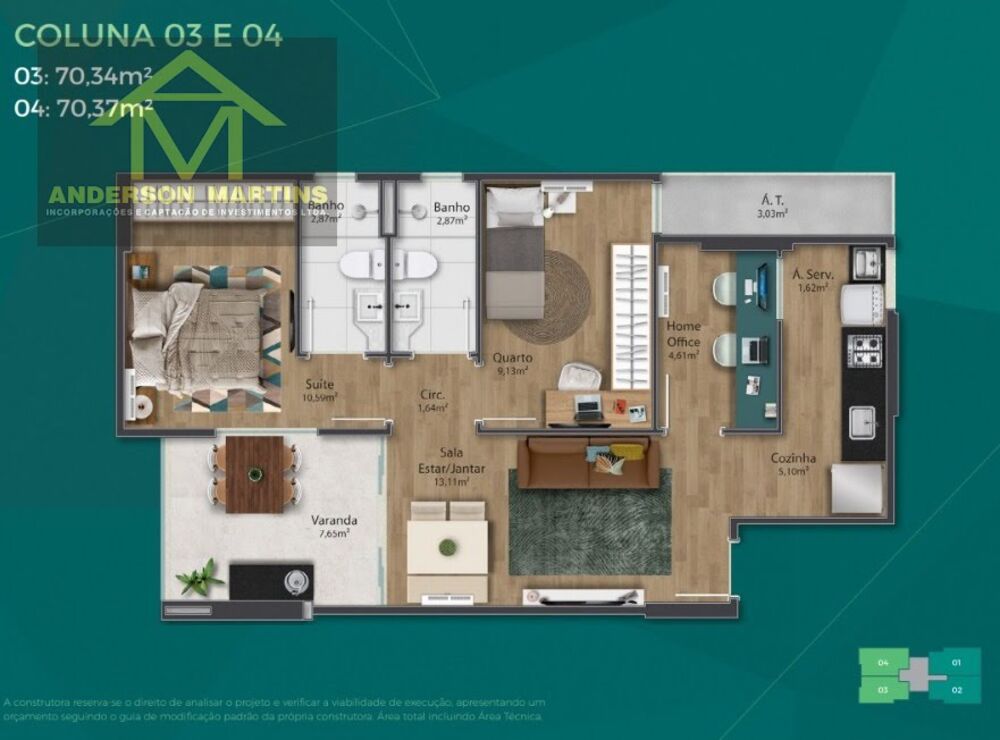 Apartamento, 3 quartos, 73 m² - Foto 18