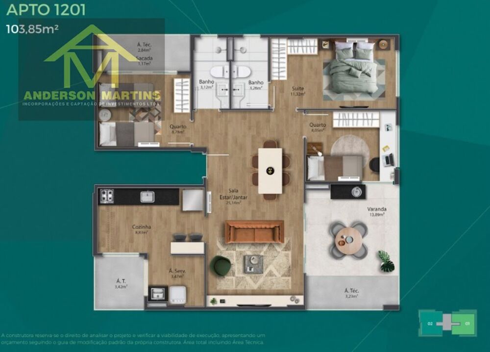 Apartamento, 3 quartos, 73 m² - Foto 19